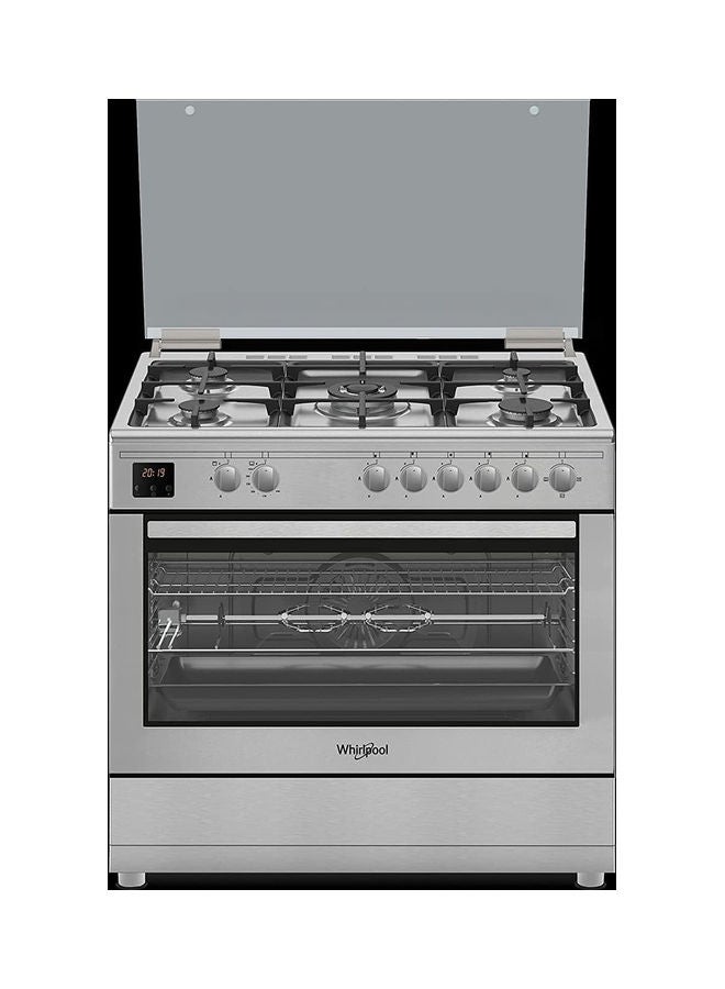 Whirlpool 90Cm Gas Cooker With Display And Fan Steel WM9GC6DCX/MEA Inox