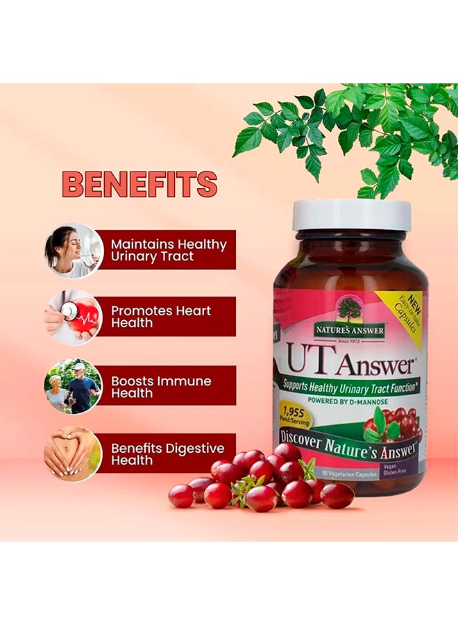 NATURE'S ANSWER UT Answer 1955 mg Vegetarian Capsules 90's  - Image 4