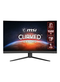MSI G27CQ4 E2 27" Curved eSports Gaming Monitor, WQHD VA Display, 170Hz Refresh Rate, 1ms (MPRT) Response Time, 1.07B Colors, HDR Ready, Wide Color Gamut, 1500R Curvature, Adaptive Sync, 2560x1440 Resolution, 300 nits Brightness, 1800:1 Contrast Ratio, 178° Viewing Angle, DisplayPort 1.2a, 2x HDMI 2.0b, 2x USB 3.2 Ports, Flicker-Free, Low Blue Light, 9S6-3CB01T-050 Black 