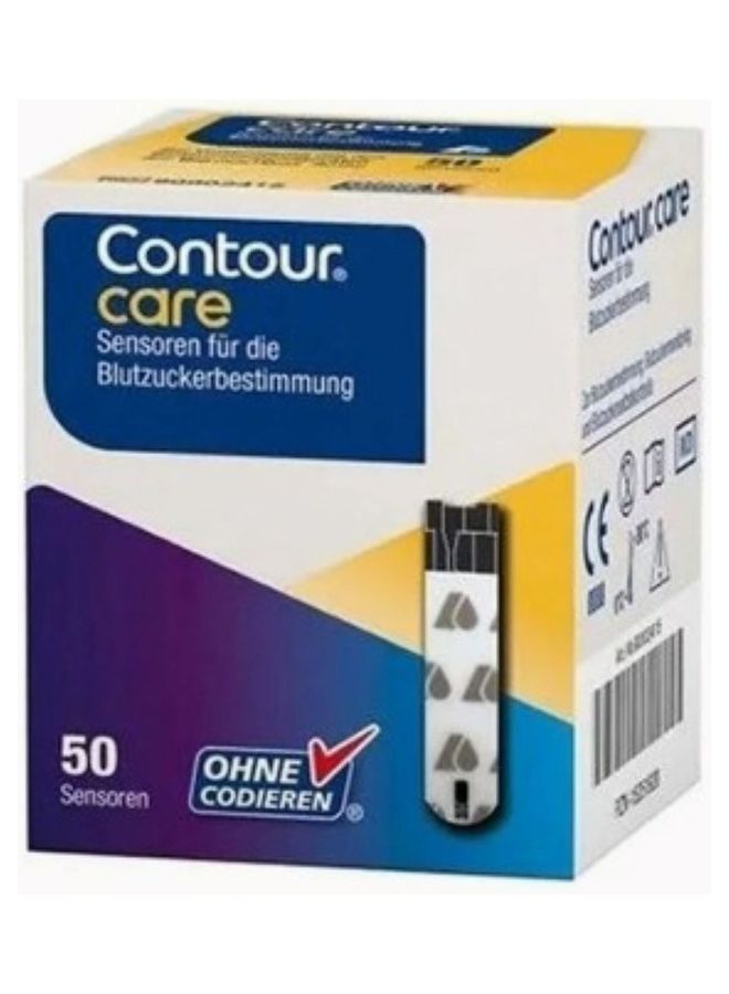 Contour - 50 Pieces Blood Glucose Test Strips Contour Care - Image 1