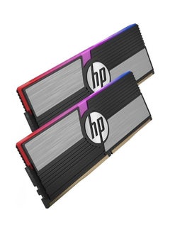 HP V10 RGB 16GB, 8GBx2 Gaming RAM 3600 MHz DDR4 Black And Grey  - Image 1