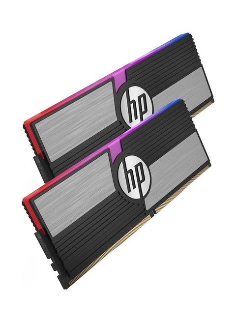 V10 RGB 16GB, 8GBx2 Gaming RAM 3600 MHz DDR4 Black And Grey