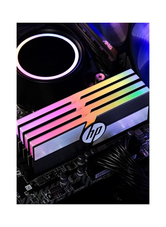 V10 RGB 16GB, 8GBx2 Gaming RAM 3600 MHz DDR4 Black And Grey