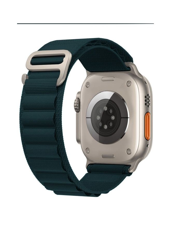 MARGOUN - Apple Watch Band 49Mm 45Mm 44Mm 42Mm Alpine Loop Band Women Men Adjustable With Metal G-Hook Strap For iWatch Ultra Series SE 8/7/6/5/4/3/2/1 Navy Blue - Image 1