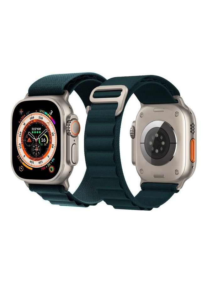 MARGOUN - Apple Watch Band 49Mm 45Mm 44Mm 42Mm Alpine Loop Band Women Men Adjustable With Metal G-Hook Strap For iWatch Ultra Series SE 8/7/6/5/4/3/2/1 Navy Blue - Image 1