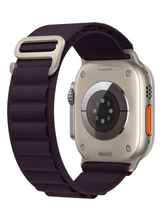 MARGOUN - Apple Watch Band 49Mm 45Mm 44Mm 42Mm Alpine Loop Band Women Men Adjustable With Metal G-Hook Strap For iWatch Ultra Series SE 8/7/6/5/4/3/2/1 Dark Purple - Image 1