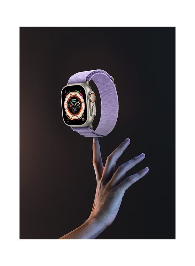 MARGOUN - Apple Watch Band 49Mm 45Mm 44Mm 42Mm Alpine Loop Band Women Men Adjustable With Metal G-Hook Strap For iWatch Ultra Series SE 8/7/6/5/4/3/2/1 Purple - Image 1