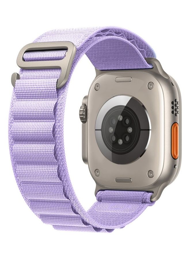 MARGOUN - Apple Watch Band 49Mm 45Mm 44Mm 42Mm Alpine Loop Band Women Men Adjustable With Metal G-Hook Strap For iWatch Ultra Series SE 8/7/6/5/4/3/2/1 Purple - Image 1