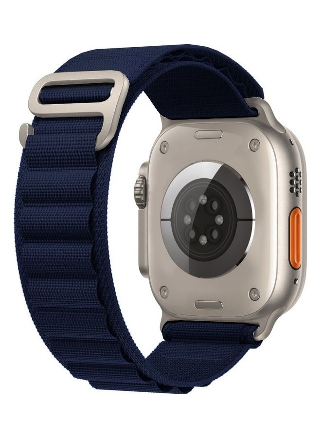 MARGOUN - Apple Watch Band 49Mm 45Mm 44Mm 42Mm Alpine Loop Band Women Men Adjustable With Metal G-Hook Strap For iWatch Ultra Series SE 8/7/6/5/4/3/2/1 Dark Blue - Image 1