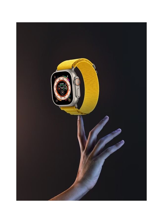 MARGOUN Apple Watch Band 49Mm 45Mm 44Mm 42Mm Alpine Loop Band Women Men Adjustable With Metal G-Hook Strap For iWatch Ultra Series SE 8/7/6/5/4/3/2/1 Yellow - Image 3