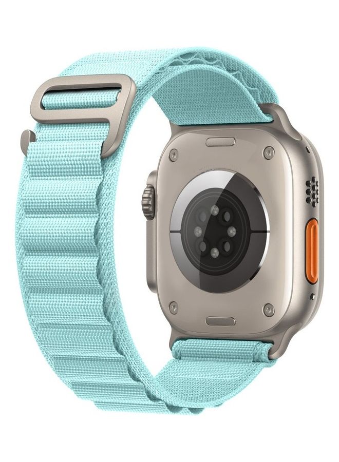MARGOUN Apple Watch Band 49Mm 45Mm 44Mm 42Mm Alpine Loop Band Women Men Adjustable With Metal G-Hook Strap For iWatch Ultra Series SE 8/7/6/5/4/3/2/1 Light Blue - Image 1