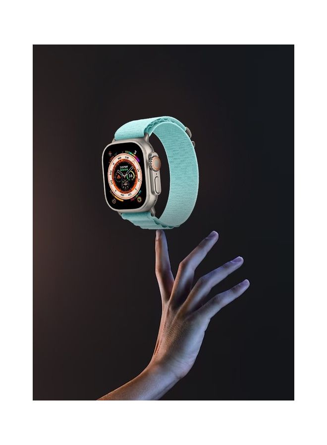 MARGOUN Apple Watch Band 49Mm 45Mm 44Mm 42Mm Alpine Loop Band Women Men Adjustable With Metal G-Hook Strap For iWatch Ultra Series SE 8/7/6/5/4/3/2/1 Light Blue - Image 3