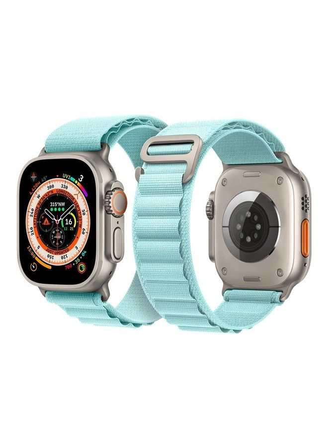 MARGOUN Apple Watch Band 49Mm 45Mm 44Mm 42Mm Alpine Loop Band Women Men Adjustable With Metal G-Hook Strap For iWatch Ultra Series SE 8/7/6/5/4/3/2/1 Light Blue - Image 4