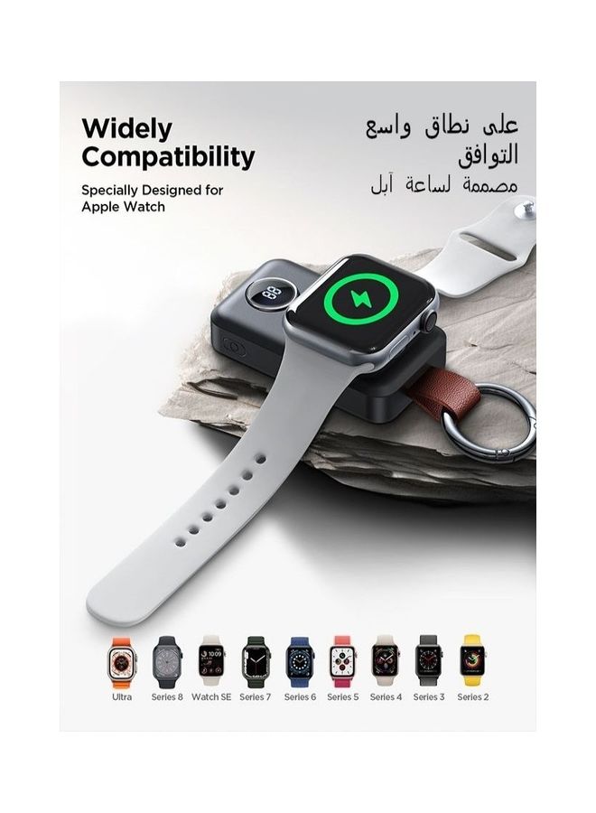 JOYROOM - 2000.0 mAh Portable iWatch Magnetic Wireless Charger Black - Image 1