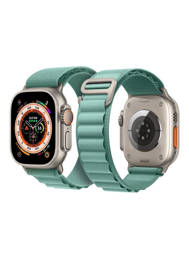 MARGOUN - Apple Watch Band 49Mm 45Mm 44Mm 42Mm Alpine Loop Band Women Men Adjustable With Metal G-Hook Strap For iWatch Ultra Series SE 8/7/6/5/4/3/2/1 Aquamarine - Image 1