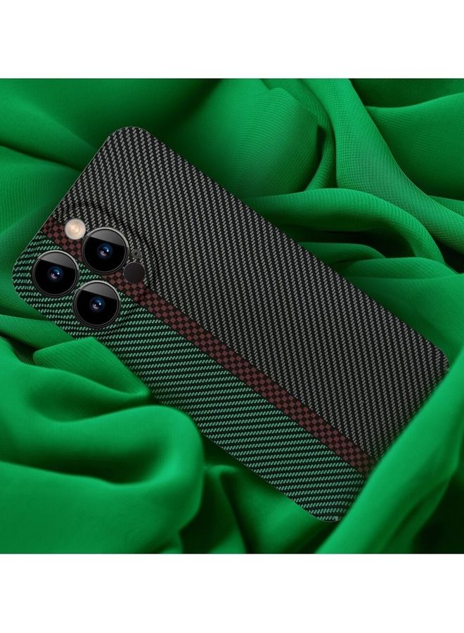 MARGOUN iPhone 13 Pro Max Carbon Case Unique Design Mixed Amazing Color Green - Image 3
