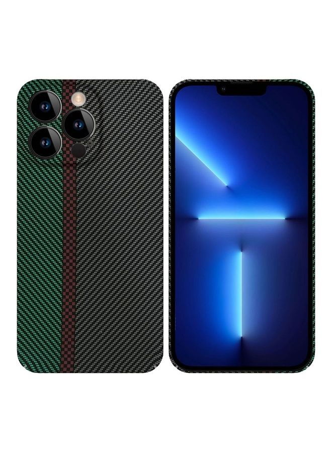 MARGOUN iPhone 13 Pro Max Carbon Case Unique Design Mixed Amazing Color Green - Image 2