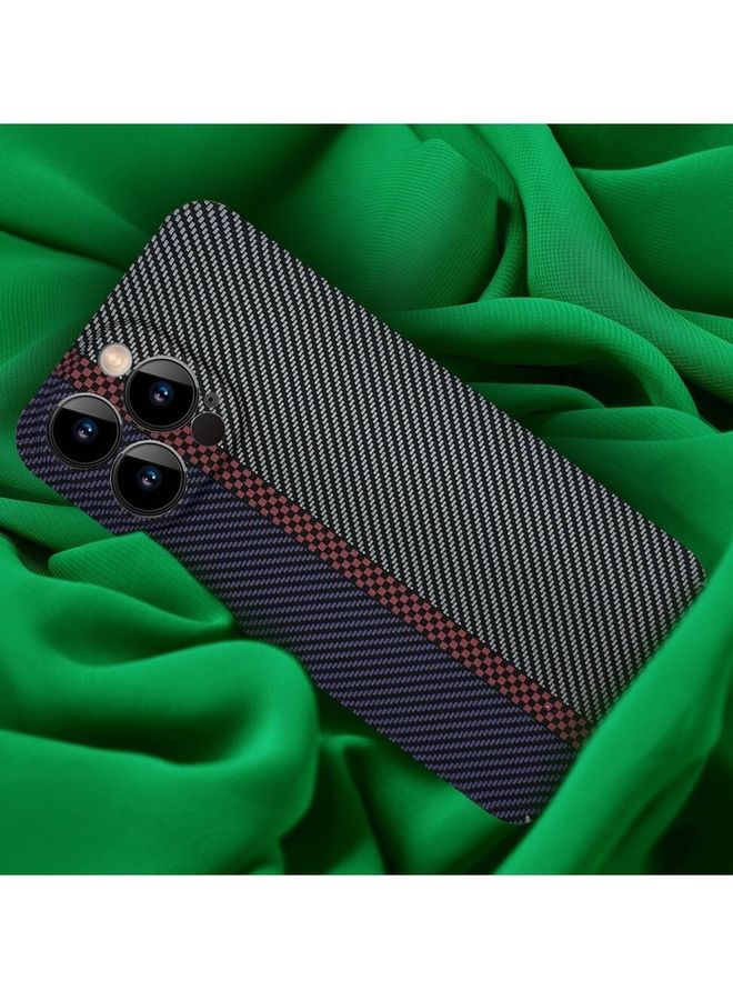 مارجون iPhone 13 Pro Max Carbon Case Unique Design Mixed Amazing Color Blue - Image 3