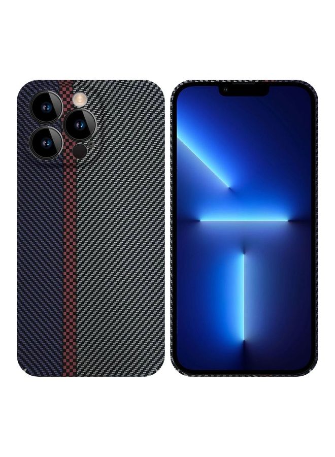 MARGOUN Iphone 13 Pro Carbon Case Unique Design Mixed Amazing Color Aramid Fiber Phone Blue - Image 2