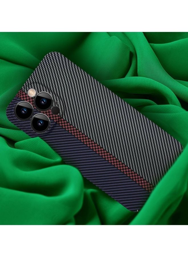 MARGOUN iPhone 12 Pro Carbon Case Unique Design Mixed Amazing Color Blue - Image 3