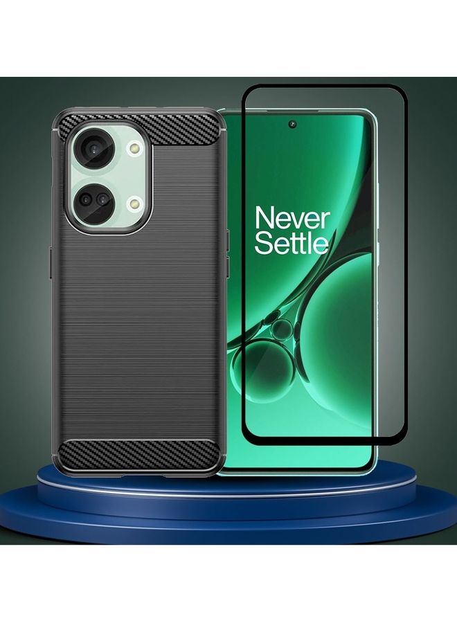 مارجون 2 Pack For OnePlus Nord 3 Case Cover And Screen Protector Soft TPU Bumper Protective Back Black - Image 3