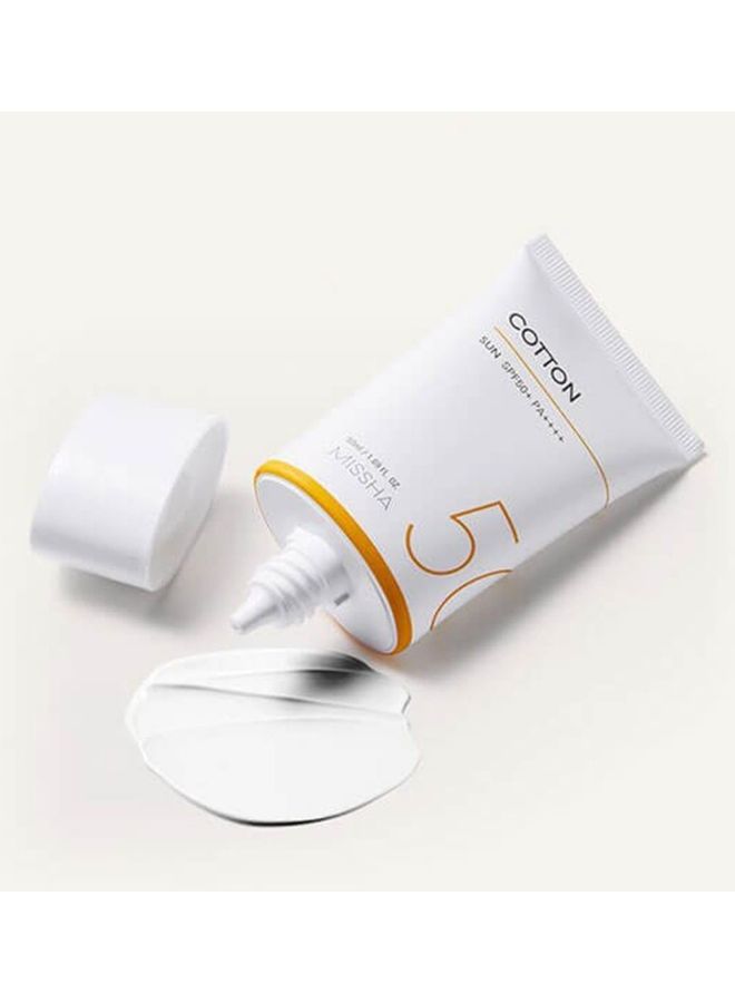 Missha - All Around Safe Block Cotton SPF50+ White 50ml - Image 1