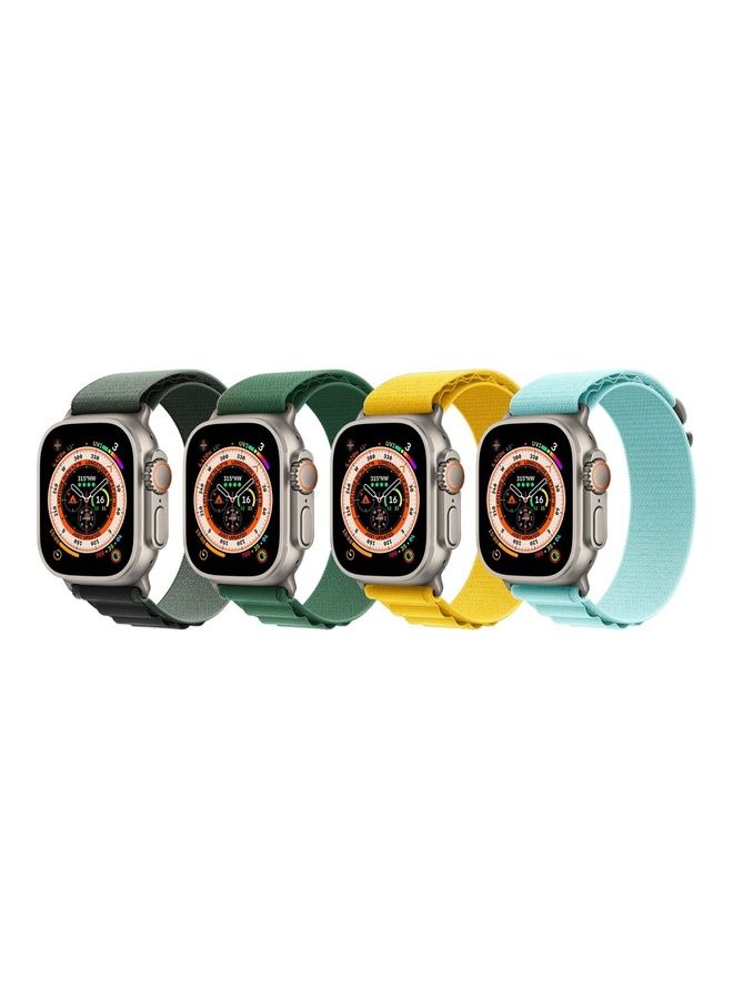 MARGOUN - 4 Pack For Apple Watch Band 49mm 45mm 44mm 42mm Alpine Loop Band Women Men Adjustable With Metal G Hook Strap For iWatch Ultra Series SE Multicolour - Image 1