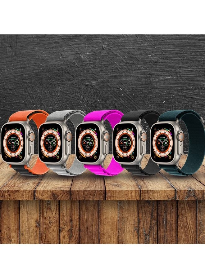 MARGOUN - 5 Pack For Apple Watch Band 49mm 45mm 44mm 42mm Alpine Loop Band Women Men Adjustable With Metal G Hook Strap For iWatch Ultra Series SE Multicolour - Image 1
