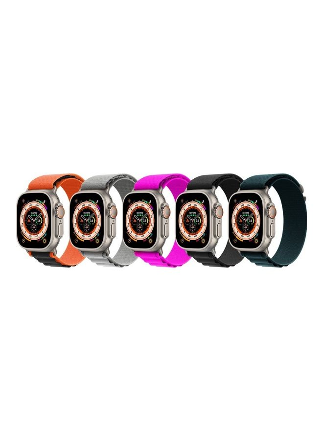 MARGOUN - 5 Pack For Apple Watch Band 49mm 45mm 44mm 42mm Alpine Loop Band Women Men Adjustable With Metal G Hook Strap For iWatch Ultra Series SE Multicolour - Image 1