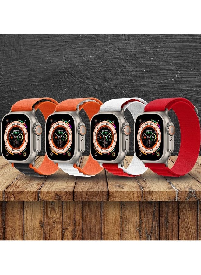 MARGOUN - 4 Pack For Apple Watch Band 49mm 45mm 44mm 42mm Alpine Loop Band Women Men Adjustable With Metal G Hook Strap For iWatch Ultra Series SE Multicolour - Image 1