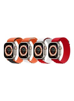 4 Pack For Apple Watch Band 49mm 45mm 44mm 42mm Alpine Loop Band Women Men Adjustable With Metal G Hook Strap For iWatch Ultra Series SE Multicolour