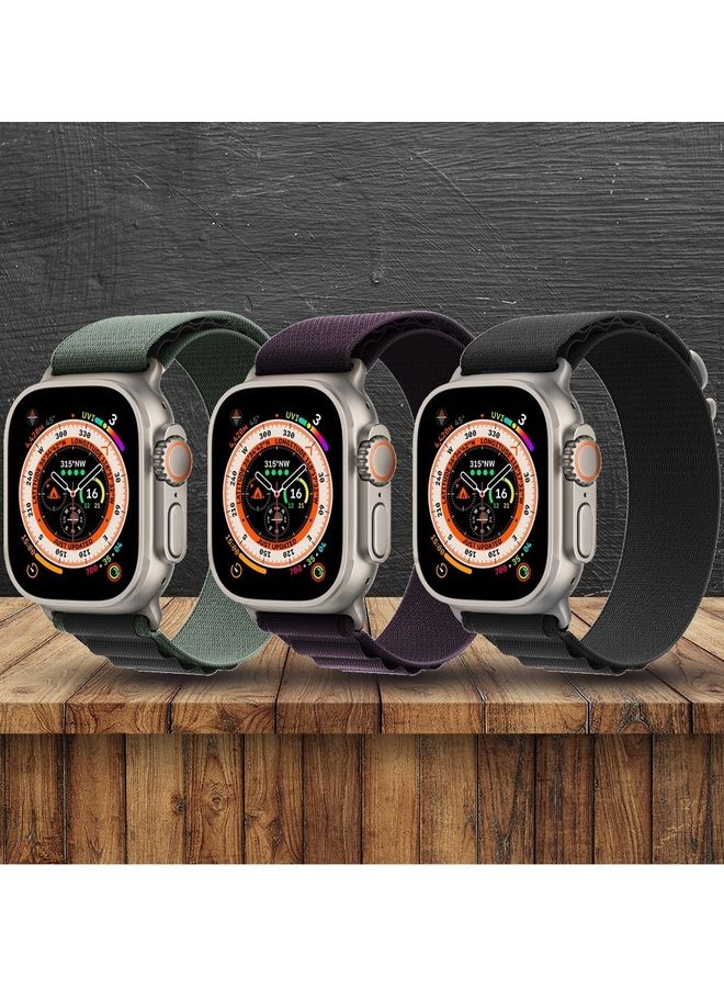 مارجون حزمة 3 لسوار ساعة آبل 49 مم 45 مم 44 مم 42 مم حزام حلقة ألبين للنساء والرجال قابل للتعديل مع حزام معدني G-Hook لساعة iWatch Ultra سلسلة SE 8/7/6/5/4/3/2/1 - Image 2
