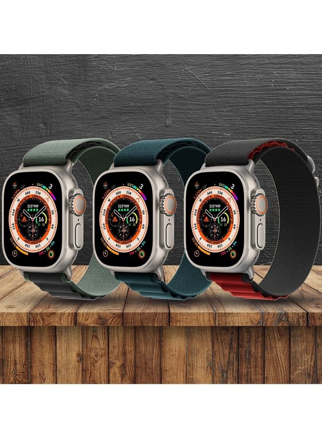 MARGOUN 3 Pack Apple Watch Band 49mm 45mm 44mm 42mm Alpine Loop For Women Men Adjustable With Metal G-Hook Strap iWatch Ultra Series SE 8/7/6/5/4/3/2/1 Multicolour - Image 2