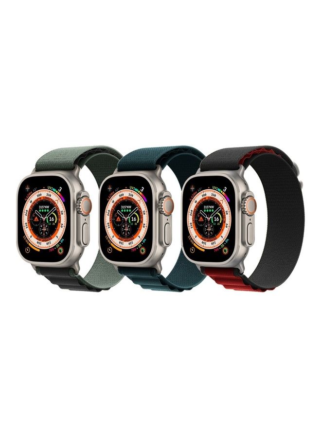 MARGOUN 3 Pack Apple Watch Band 49mm 45mm 44mm 42mm Alpine Loop For Women Men Adjustable With Metal G-Hook Strap iWatch Ultra Series SE 8/7/6/5/4/3/2/1 Multicolour - Image 3
