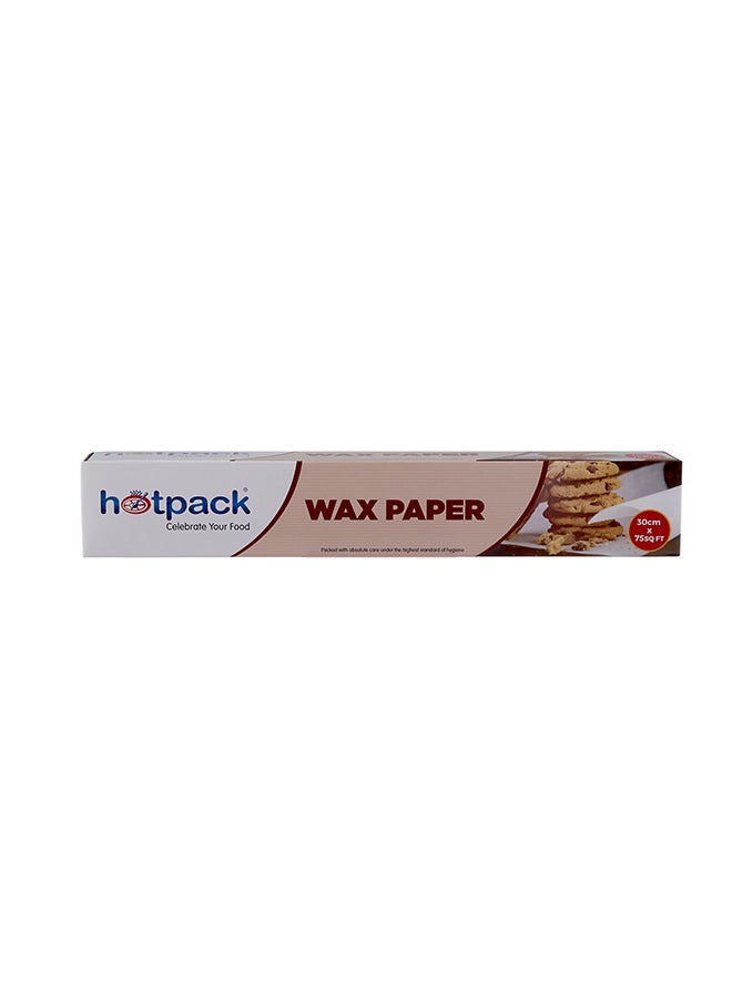 Wax Paper Roll 75sqft. White 30cm 