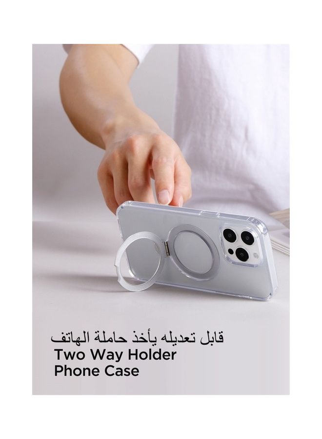 JOYROOM - Magnetic Protective Phone Case With Holder For iPhone 15 Transparent - Image 1