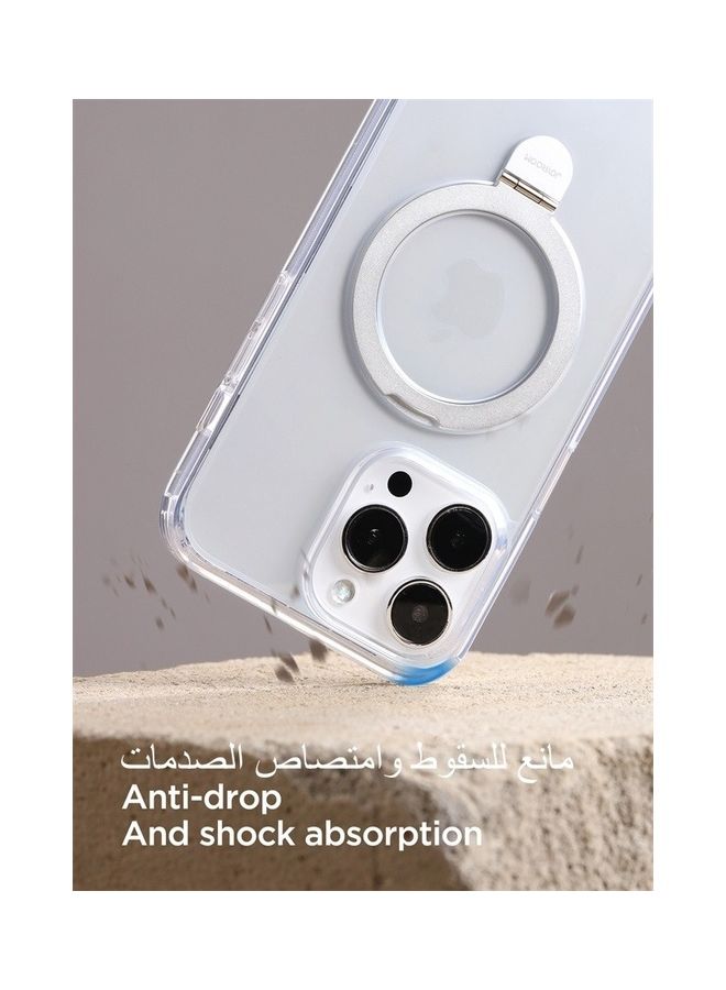 JOYROOM - Magnetic Protective Phone Case With Holder For iPhone 15 Transparent - Image 1