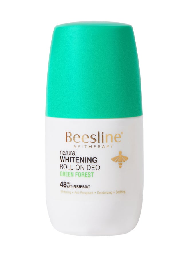 بيزلين مزيل عرق برأس كروي دوار للتفتيح -  جرين فوريست أبيض/أخضر 50ملليلتر - Image 1