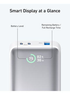 Anker 10000 mAh Power Bank, 533 Power Bank (PowerCore 30W), Power IQ 3.0 Portable Charger with PD 30W Max Output, 10,000mAh Battery Pack for iPhone 16/15/14 Series, Samsung, Huawei, Xiaomi, Redmi, Vivo, Oppo White  - Image 5