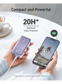Anker 10000 mAh Power Bank, 533 Power Bank (PowerCore 30W), Power IQ 3.0 Portable Charger with PD 30W Max Output, 10,000mAh Battery Pack for iPhone 16/15/14 Series, Samsung, Huawei, Xiaomi, Redmi, Vivo, Oppo White  - Image 3