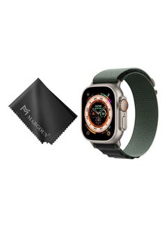 2 Pack For Alpine Loop Band 38mm 40mm 41mm Women Men Adjustable With Metal G Hook Strap For iWatch Series Black/Green