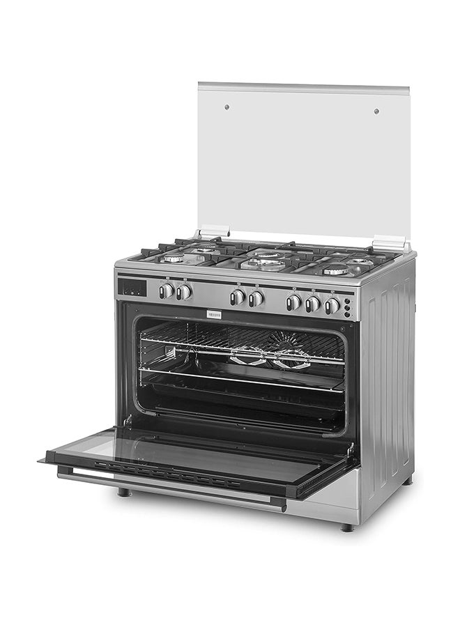 terim 5 Burner Gas Cooker 90 x 60 cm, 1 year warranty TERGC96ST Silver  - Image 3
