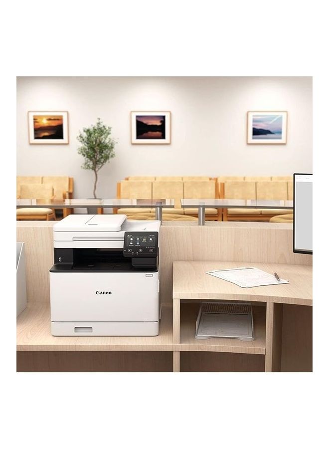 Canon - MF752Cdw 4 In 1 Print Copy Scan Fax Multifunction Wi-Fi Colour Laser Printer White - Image 1