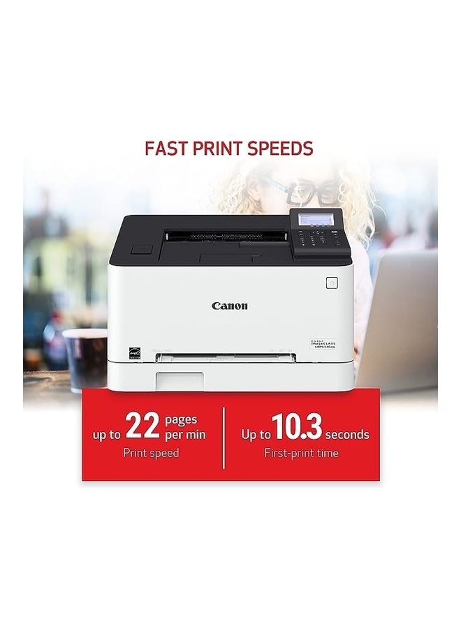 Canon - Image Class LBP633Cdw Desktop Wireless Laser Printer Color White - Image 1