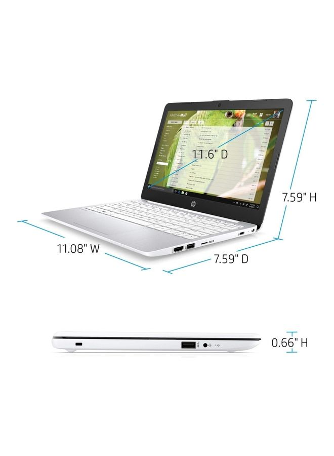 HP - 11-AK0012DX Laptop With 11.6-Inch Display, Celeron N4000 Processor/4GB RAM/64GB EMMC/Intel UHD Graphics/Chrome OS English Silver - Image 1