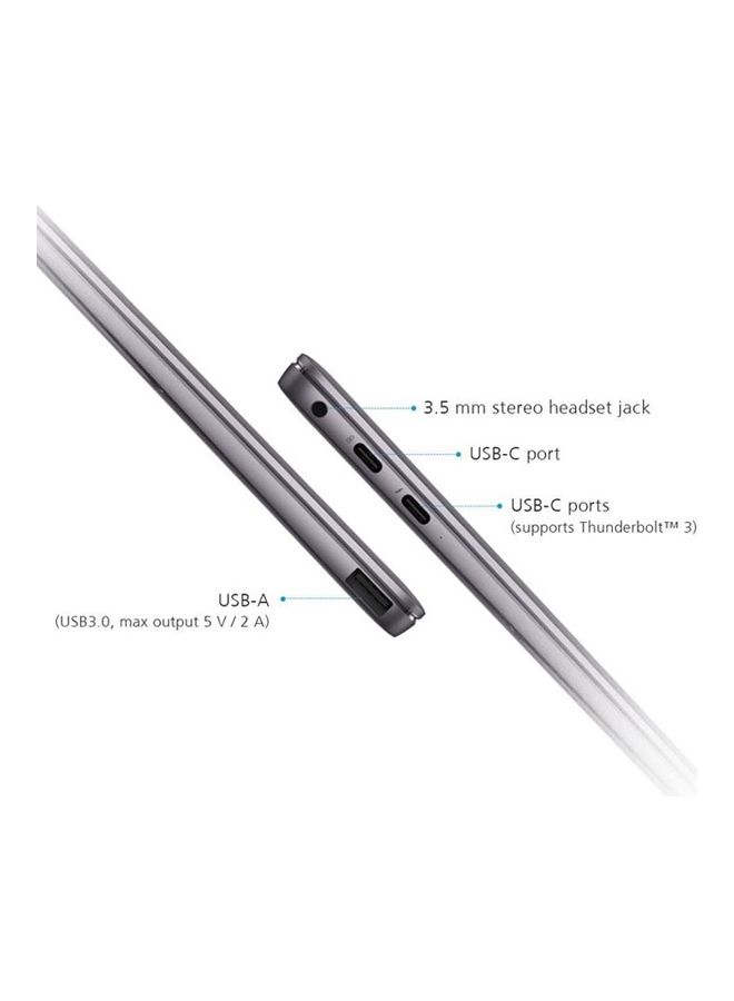 HUAWEI - MateBook X Pro Laptop With 13.9-inch Display, Core i7-10510U Processor/16GB RAM DDR4/1TB SSD/Windows 10 Pro/NVIDIA GeForce MX250 Graphics/ English/Arabic Gray - Image 1