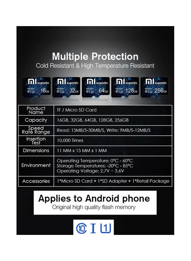 Xiaomi - Original High Speed Micro Sd Memory Card Class 10 256 GB - Image 1