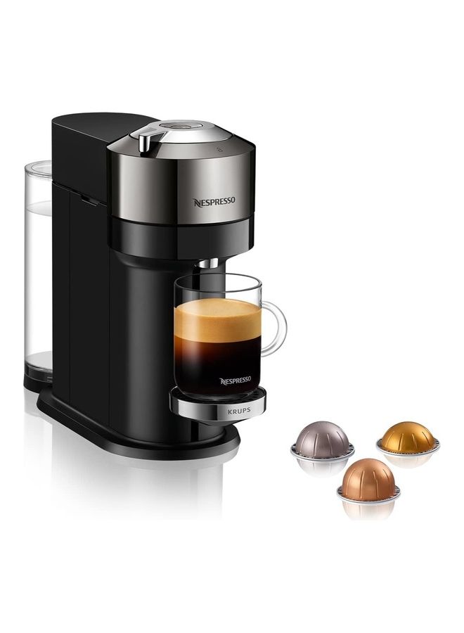 Nespresso - Krups Vertuo Coffee Capsule Machine With Aeroccino 3 Milk Frother Automatic Switch-off Short Heat-Up Time Six Cup Sizes Easy Preparation Space-Saving 1.2 L 1500.0 W XN910C1 Black/Silver - Image 1