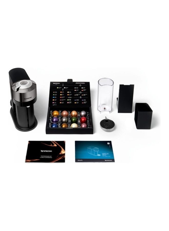 Nespresso - Krups Vertuo Coffee Capsule Machine With Aeroccino 3 Milk Frother Automatic Switch-off Short Heat-Up Time Six Cup Sizes Easy Preparation Space-Saving 1.2 L 1500.0 W XN910C1 Black/Silver - Image 1