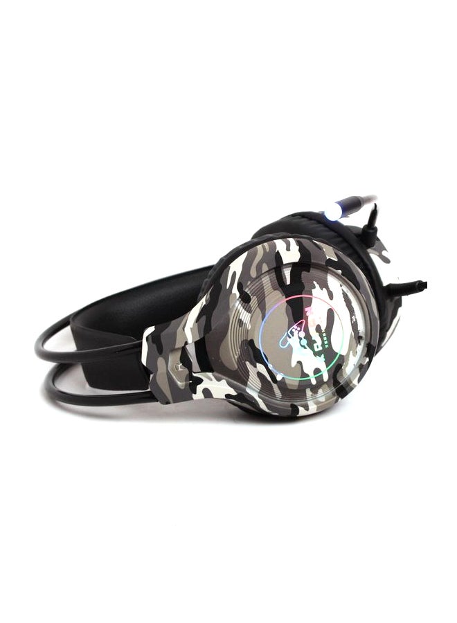 Kayan - Over-Ear KN1100 Plus Gaming RGB Lightning Headset with Mic - GreyCamouflage - Image 1